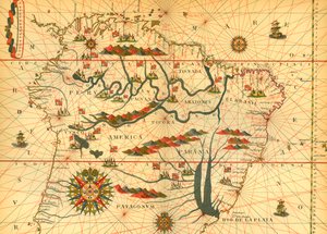 Mapa da América do Sul de French School