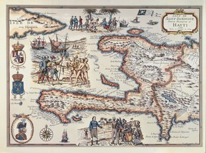 Mapa da Ilha do Haiti, 1789
