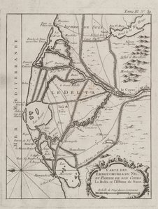 Mapa do Delta do Nilo de French School
