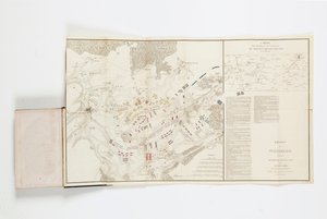 Mapa mostrando os movimentos dos marechais Grouchy e Blucher de French School