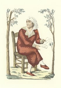 Marat em roupão de French School