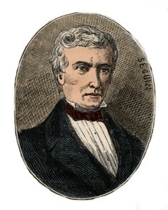 Marc Seguin (1786-1875) arquitecto e engenheiro - Gravura em "Sciences à la range de tous - physics et chimie populaires" de Alexis Clerc - Final do século XIX - Colecção privada de French School