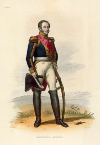 Marechal Suchet (gravura colorida) de French School