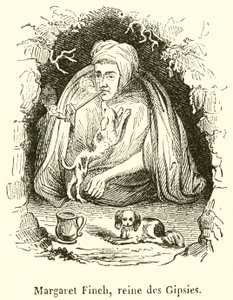 Margaret Finch, reine des Gipsies (gravura) de French School