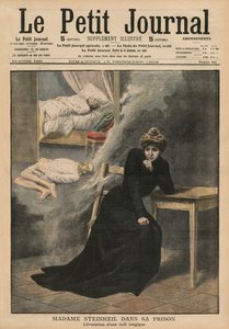 Marguerite Steinheil na prisão, ilustração da capa do &39;Le Petit Journal&39;, suplemento ilustre, 13 de dezembro de 1908