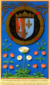 O dispositivo emblemático de Marguerite de Navarra de French School