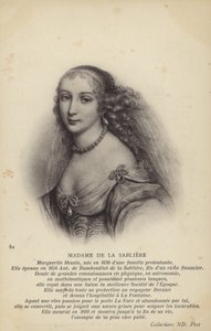 Marguerite de la Sabliere (c1640-1693), salonista francesa (litografia) de French School