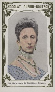 Marie-Louise de Bourbon da Bulgária (foto colorida) de French School