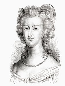 Marie Antoinette, da Histoire de France, publicada em 1880 de French School