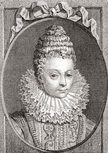 Marie de Médicis, 1575 1642. Rainha consorte da França, como a segunda esposa do rei Henrique IV da França. De Les Heures Libres publicado em 1908. de French School