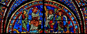 Janela de Maria Madalena: Cristo abençoando a alma de Maria Madalena (w46) de French School