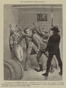 Assassinatos maçónicos (gravura) de French School