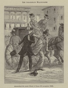 Assassinatos maçónicos (gravura) de French School