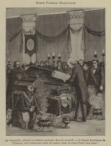 Funeral maçônico (gravura) de French School
