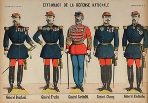 Membros do Estado-Maior do Exército Francês durante a Guerra Franco-Prussiana de French School