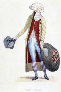 Fato de homem na França em 1782. de French School
