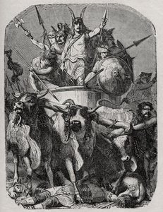 Merovee ou Merovech, rei Franc (v448-v458), primeiro rei Merovingiano - de French School