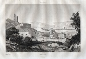 Messina - Messina - Sicilia - Sicilia - Sicilie - Gravura de "Itália Pitoresca" - Pintura Histórica e Descritiva da Itália" de M. de Norvins, Ch. Nodier 1834-1836. de French School