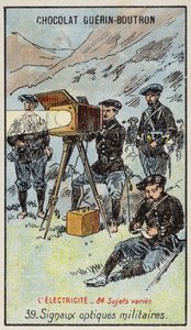 Sinais ópticos militares (chromolitho) de French School