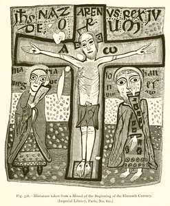 Miniatura tirada de um missal do começo do século XI de French School