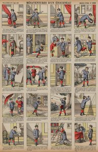 Desventuras de um estorninho (gravura colorida) de French School