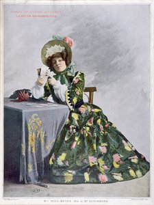 Miss Mily-Meyer no papel de Miss Le Normand, 1899 (typogravure) de French School