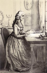 Mme Roland (1754 - 1793) - in "Galerie historique de la Revolution francaise" de Alber Maurin de French School