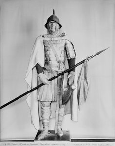 Modelo de um cavaleiro carolíngio de French School