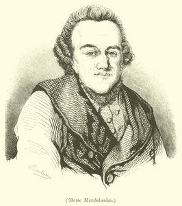Moise Mendelssohn (gravura) de French School