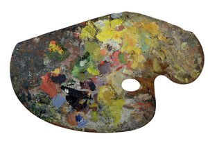 Paleta de Monet (madeira) (ver também 182029) de French School
