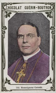 Monseigneur Cerretti (foto colorida) de French School