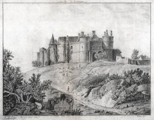 Castelo de Montargis. (desenho de French School