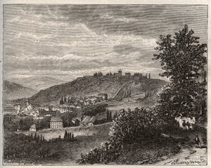 Montmedy - Meuse, en region Lorraine - gravura em "La France illustree: geographie, histoire, administration statistique" de V.A. Malt-Brown. 1884 de French School