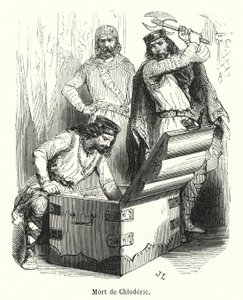 Mort de Chloderic (gravura) de French School