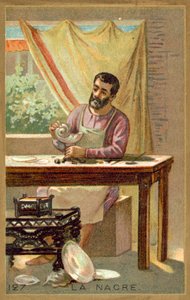 Mãe de pérola (chromolitho) de French School