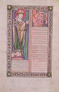 MS 186 fol.2v Pierre Lombard bispo de Paris, a partir do livro de quatro hipóteses (Livro de Sentenças), c.1160 de French School