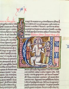 Ms 21 fol.98v O Martírio de Isaías, de uma Bíblia