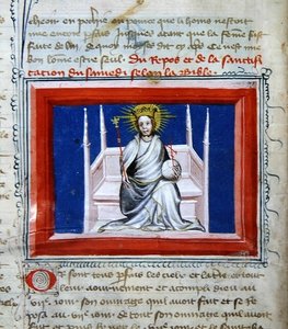 Senhora 314 Deus em Majestade, da Bíblia des Grands Augustins de French School