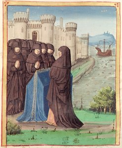 Ms 493 fol.142 Didos Funeral, de A Eneida por Virgil com um comentário por Servius, 1469 de French School