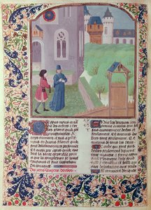Ms 5064 f.202v The Orchard, ilustração de Le Livre des Prouffitz Champestres de Pietro de Crescenzi (1230-132021) de French School