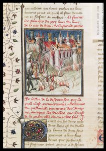 Ms 55 t.2 fol.290v Inferno, de De Civitate Dei por Santo Agostinho de Hipona (354-430) traduzido por Raoul de Presles, c.1400-50 de French School