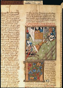 Ms 622 fol.221v A Tortura de Brunhilda de Des Hommes Illustres, c.1460