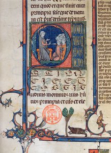 Ms 870 fo.5 Cena da escola, 1494 de French School