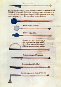 Ms 89 Ter fol.115 Instrumentos cirúrgicos de um tratado de Abul Qasim Kalaf ibn al-Abbas al Zahrawi (Albucasis) de French School