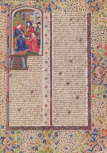Ms 927 Fol.186 Apresentação da política ao rei, de ética, política e economia por Aristóteles (384-322 aC) de French School