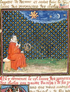 Ms 993 fol.114 Propriedades do céu, do livro das coisas por Jean Cordichon de French School