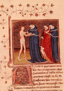 Sra. Fr 22531 Fol.58v. Exame de um paciente, de 