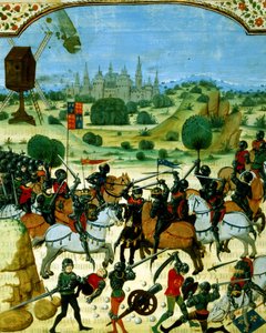Ms Fr 87 f.117 Batalha de Crecy, 26 de agosto de French School