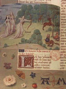 Sra. Fr 9197 fol.140v Diana hunting, de Livre des Eschecs D