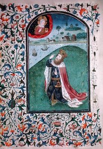 Sra. Gen 288 f.131v Vision, c.1460 (vellum) de French School